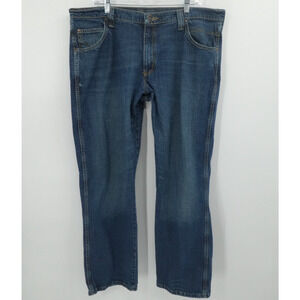 Wrangler Jeans Men 40x432 Blue Denim‎ Straight Western Ranch Cowboy Casual Work